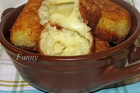 Картофельные крокеты с моцареллой - crocchette di patate e mozzarella