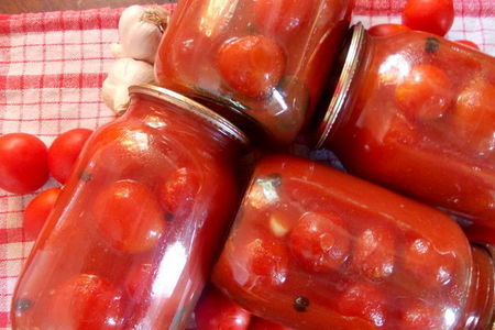 Помидоры в томатной пасте: простой рецепт вкусной закуски