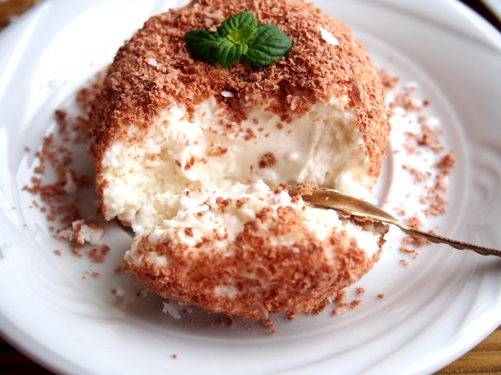 Творожно кокосовый десерт