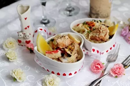 Рис с курицей и морепродуктами