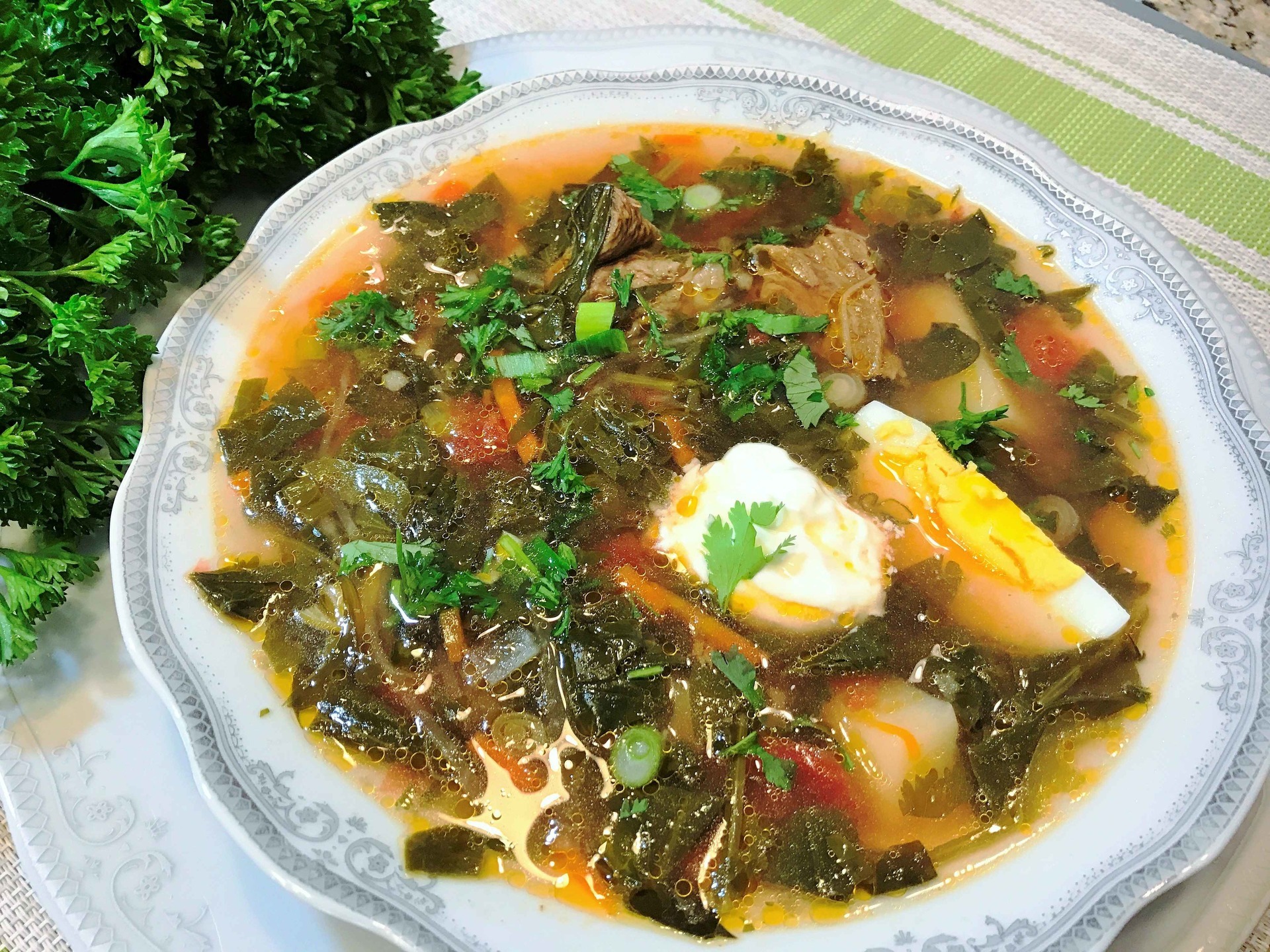 Щавелевый суп или зеленый борщ