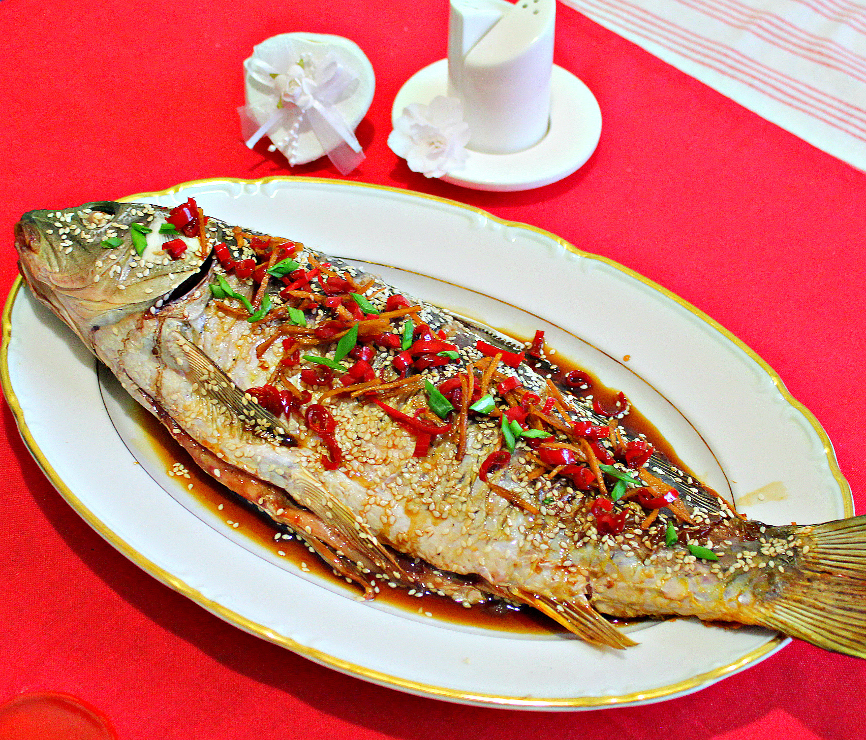 Рыба китайское блюдо