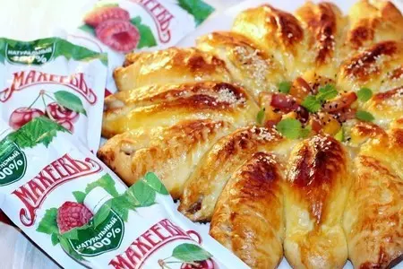 Лучший рецепт пирога с персиками и джемом «махеевъ»