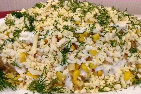 Салат с белой редькой на новый год. с кукурузой, картошкой, морковкой, яблоком