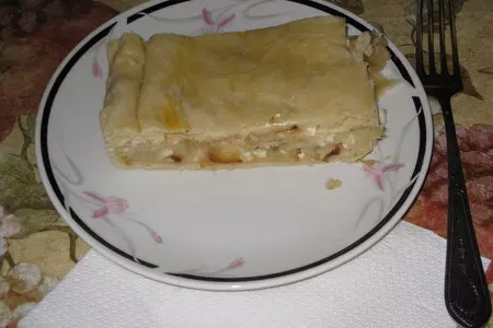 Пирог с брынзой и картошкой