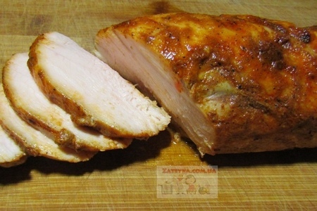 Фото к рецепту: Куриное филе запечённое в духовке 