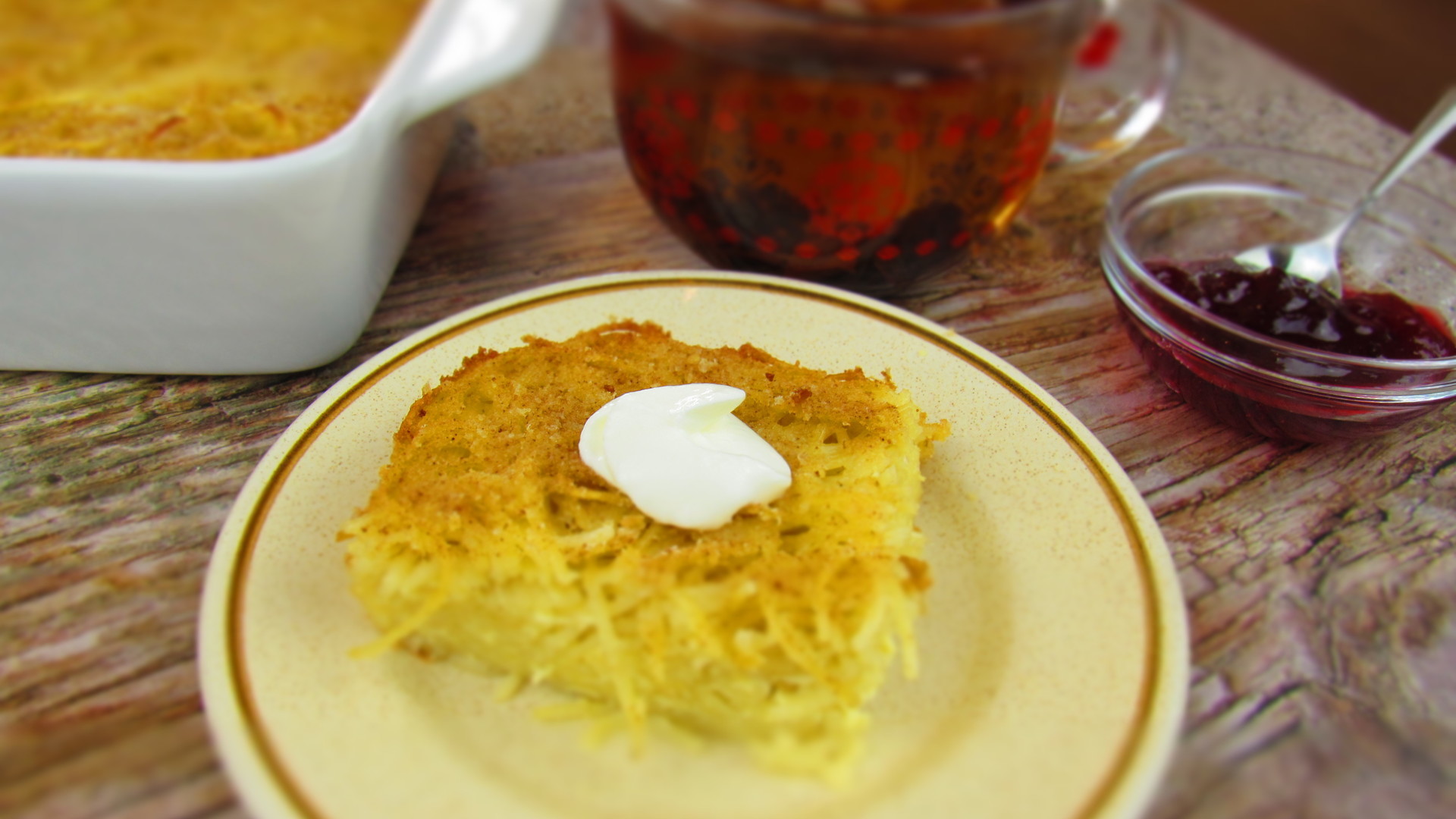 Сладкая запеканка из вермишели с яйцом и молоком