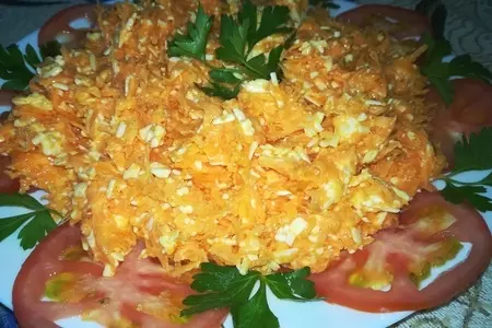 Салат из моркови и сыра