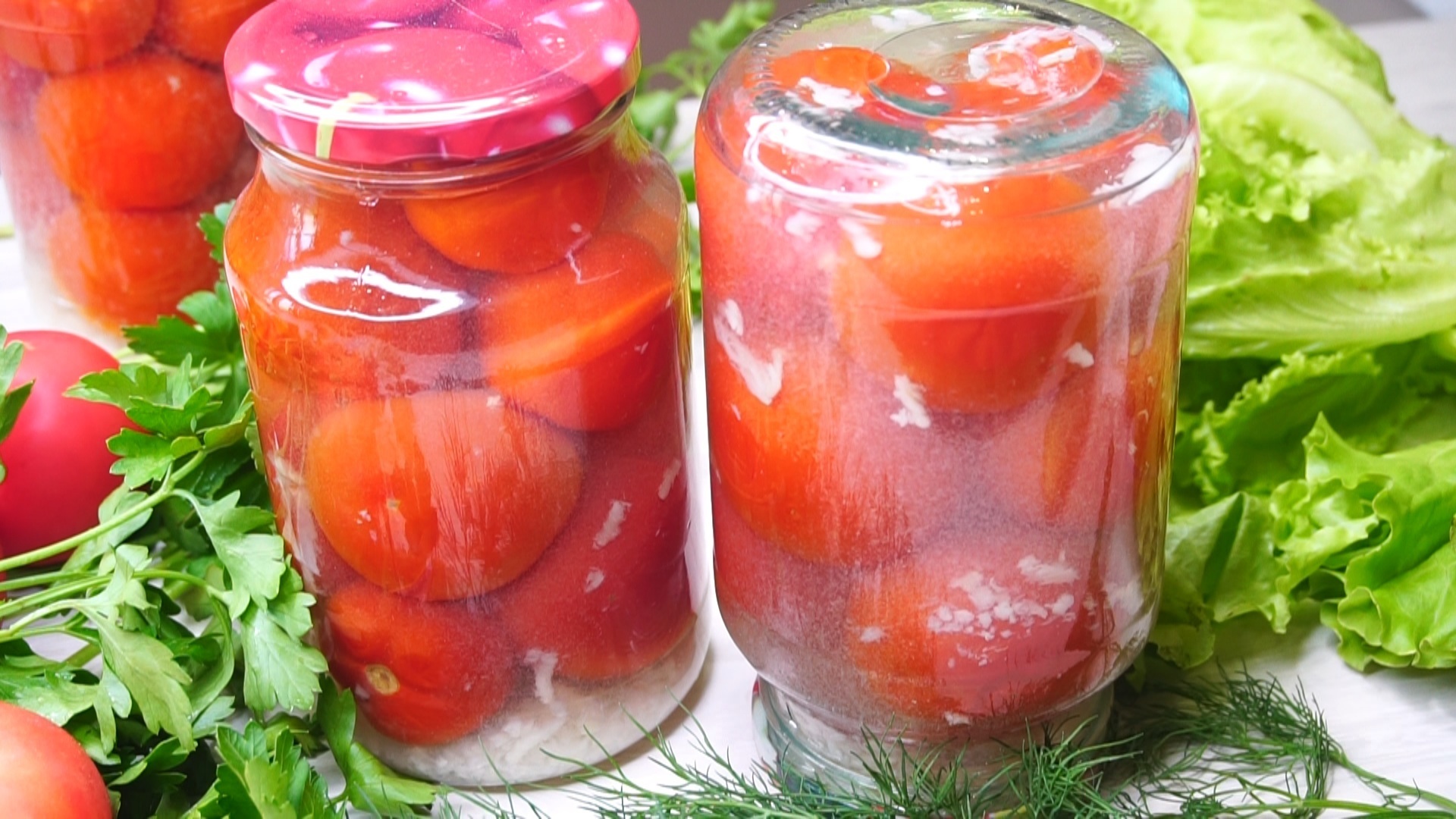 Рецепт вкусных простых помидор на зиму