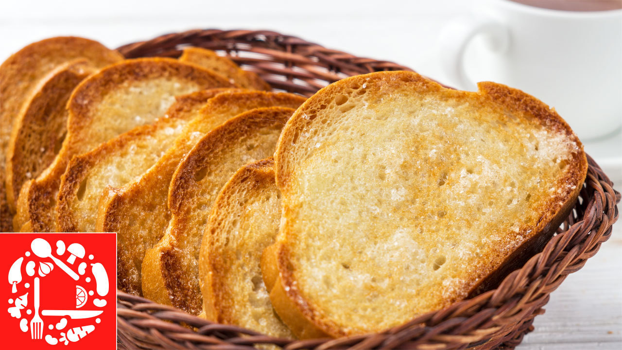 Сухарики из белого хлеба в духовке: рецепт с фото