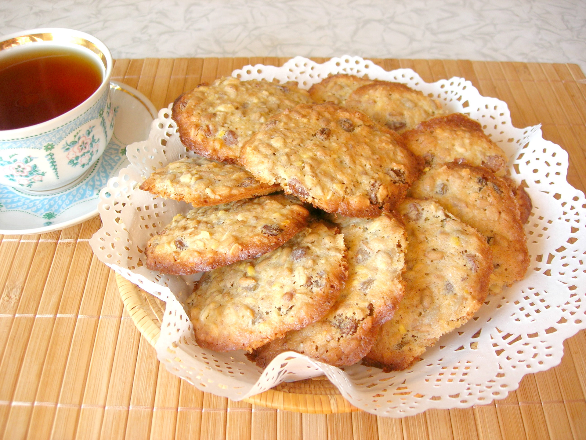 Дюкановское овсяное печенье с семечками, орехами и кунжутом