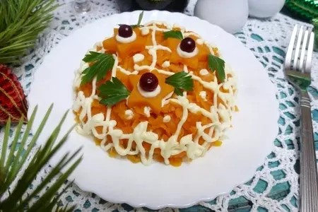 Салат с курицей и дайконом