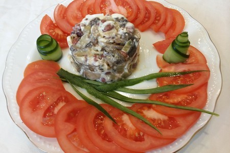 Фото к рецепту: Салат для влюбленных "вечная любовь"
