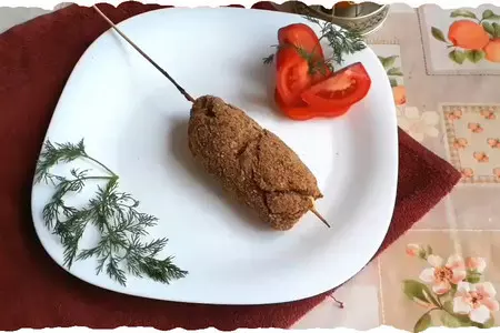 Котлеты с сыром внутри, приготовленные в духовке