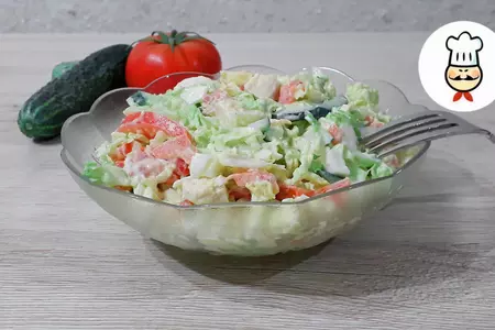 Салат из пекинской капусты и курицы