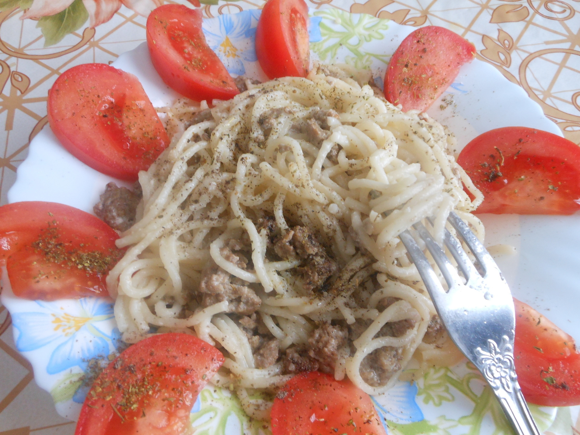 Спагетти с фаршем в сливочном соусе🍝 - пошаговый рецепт с фото