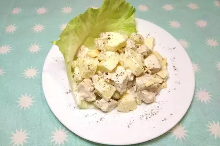 Салат гавайская курица