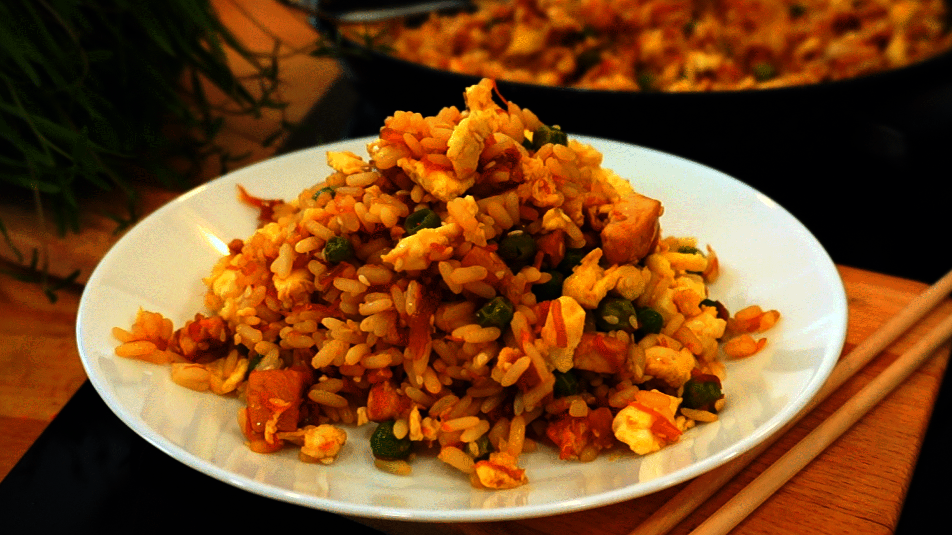 Жареный рис с курицей по-китайски, пошаговый рецепт с фото на ккал