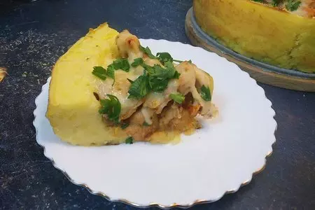 Картофельная запеканка с курицей