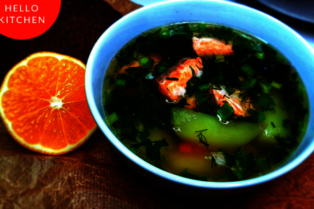 Фото к рецепту: Рыбный суп из форели