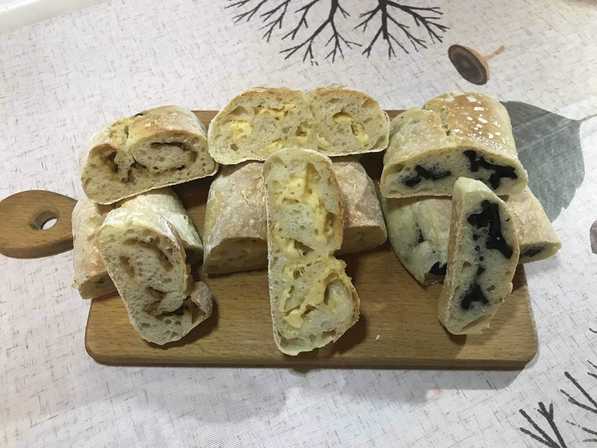 Горячие бутерброды из чиабатты, сыра и шампиньонов в духовке - рецепт автора Лариса 🌺🥣