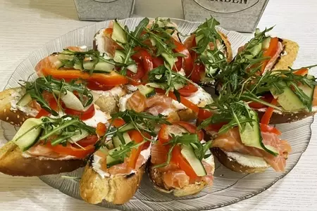 Брускетта / bruschetta / брускетта с лососем