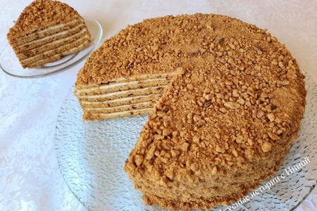 Торт Медовик со сметанным кремом, рецепт без духовки