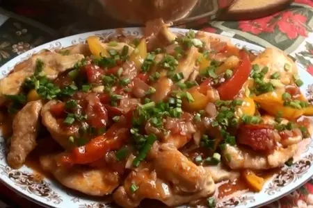 Пеппероната с курицей (pepperonata)/ готовим с мадам люси