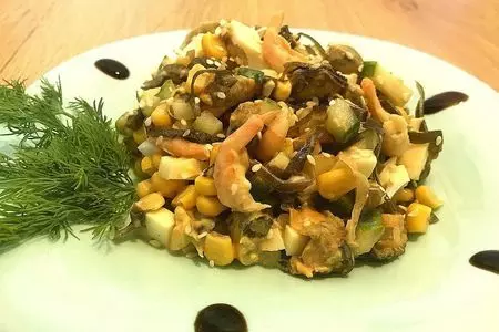 Салат с морепродуктами