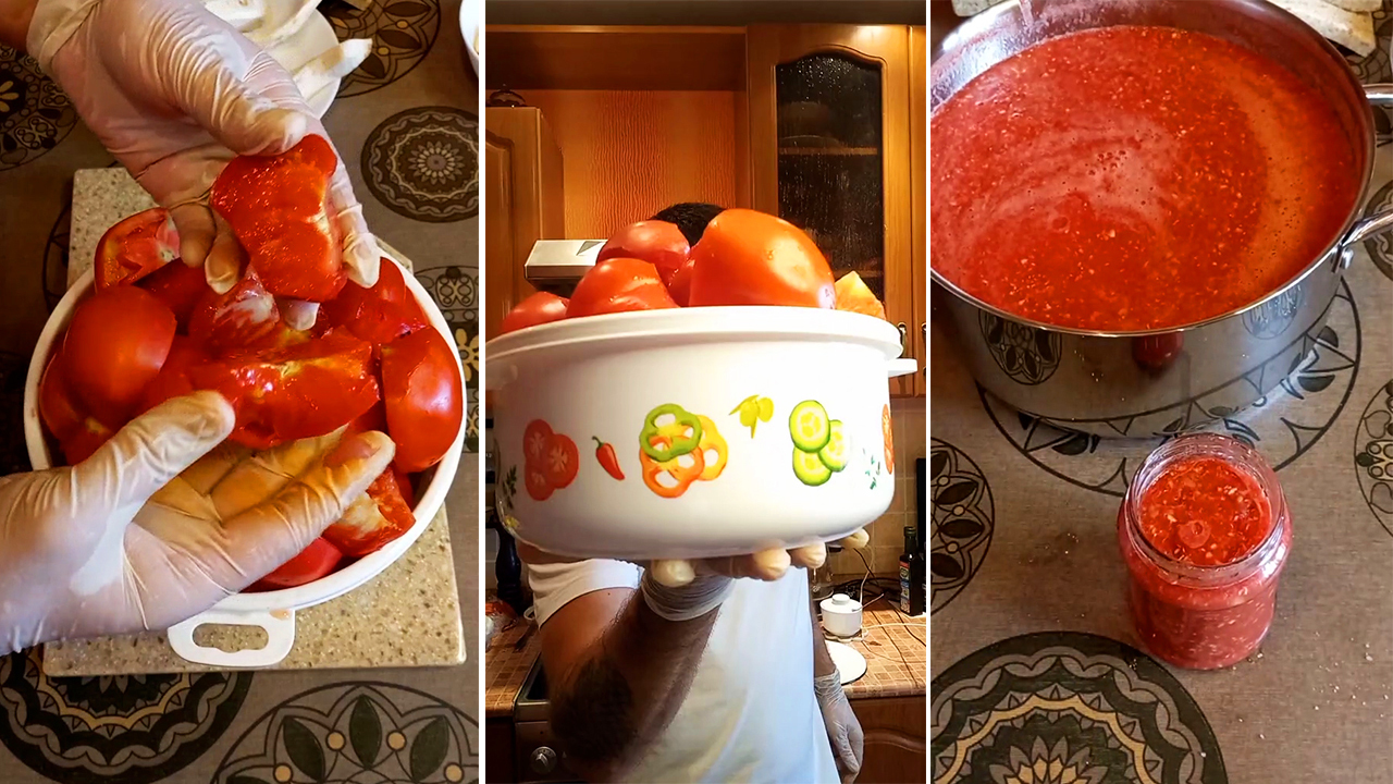 Классическая хреновина с помидорами без варки на зиму рецепт фото пошагово и видео
