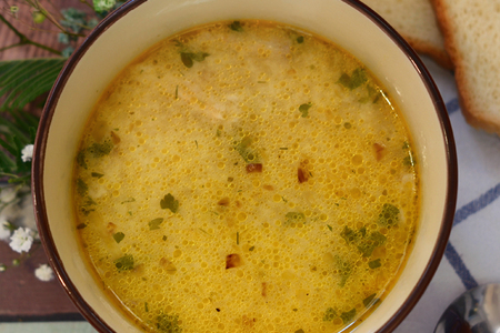 Фото к рецепту: Рыбный суп с 2 видами рыбы