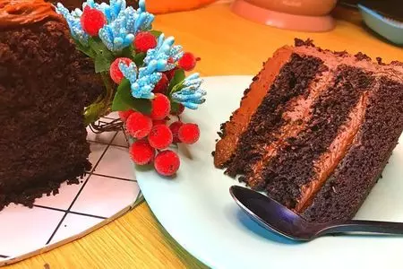 Торт "пища дьявола" (devil's food cake)