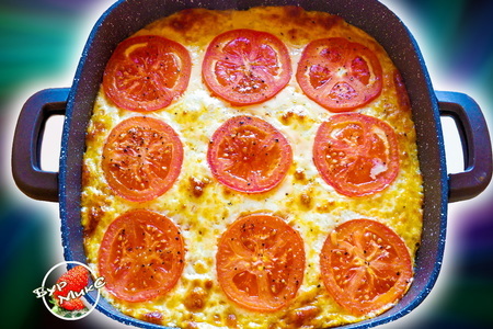 Фото к рецепту: Кабачки с сыром и помидорами 