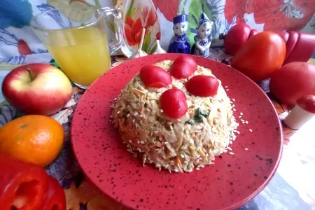 Салат из чёрной редьки с курицей