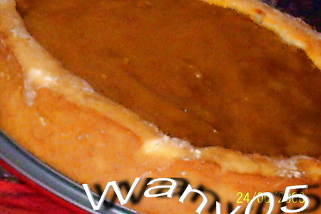 Фото к рецепту: Открытый абрикосовый пирог