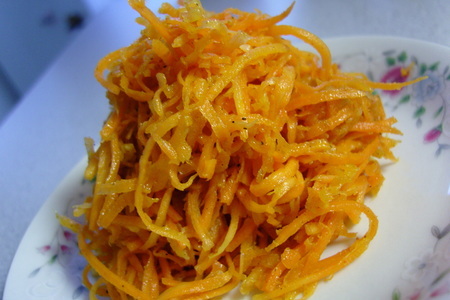 Фото к рецепту: Острая морковка (по-корейски)