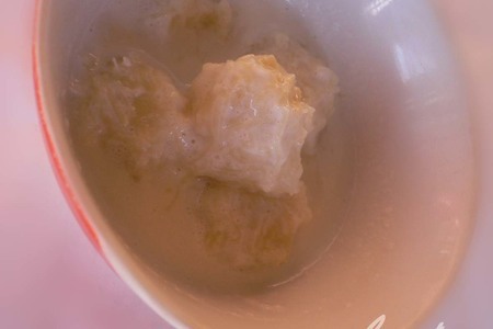 Молочный суп с картофельными клёцками.