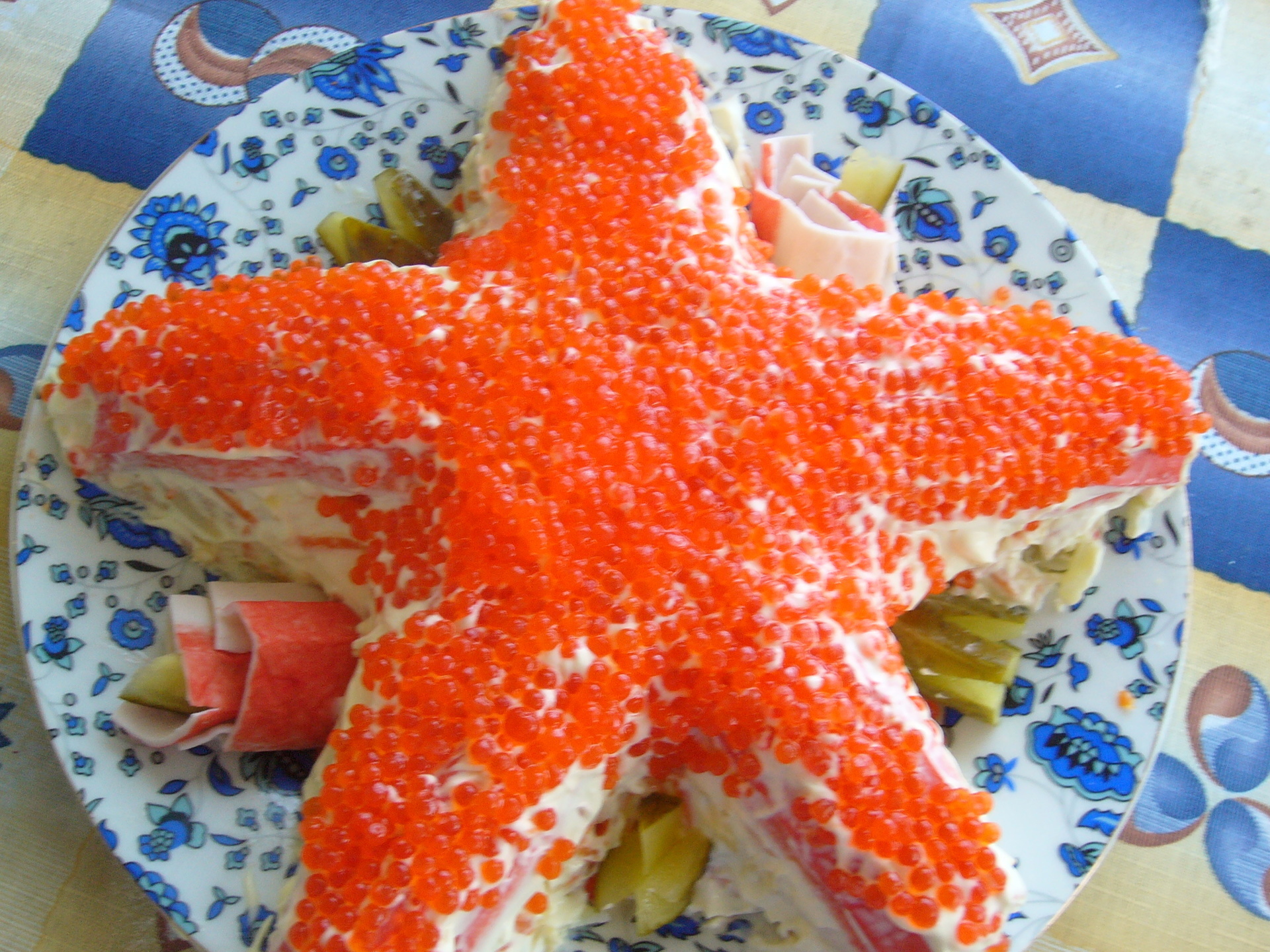 Крабовый салат «Морская звезда»