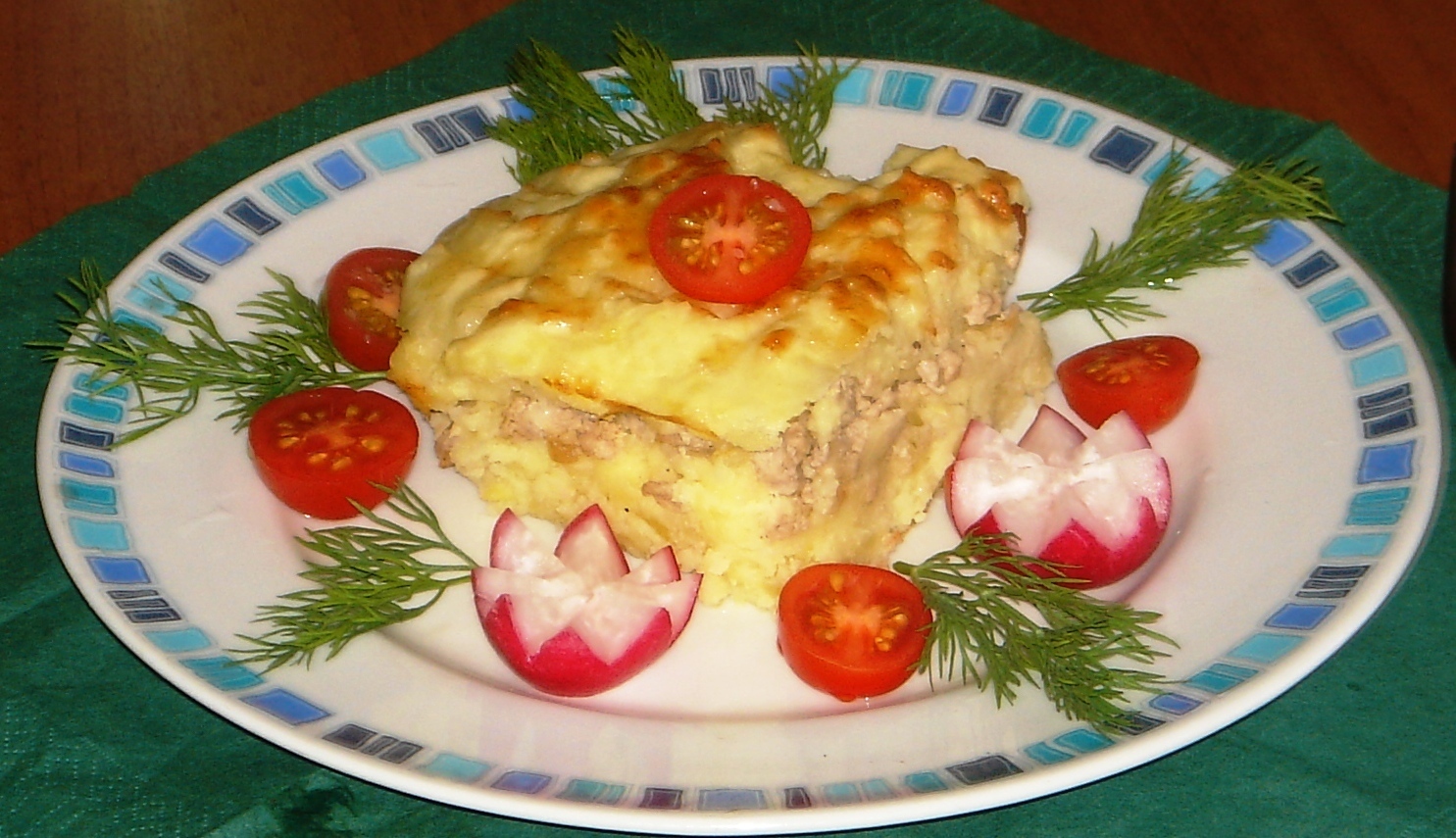 Просто кухня картофельная запеканка с копченой курицей