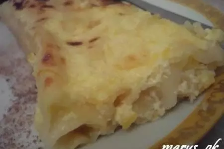 Фото к рецепту: Cannelloni ripieni с ананасом и сыром под сливочно-лимонным соусом