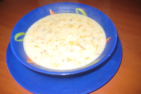 Суп из шампиньонов с кедровыми орешками
