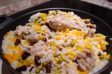 Рис с курочкой и овощи
