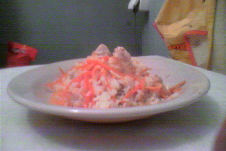 Плов из курицы с корейской морковью