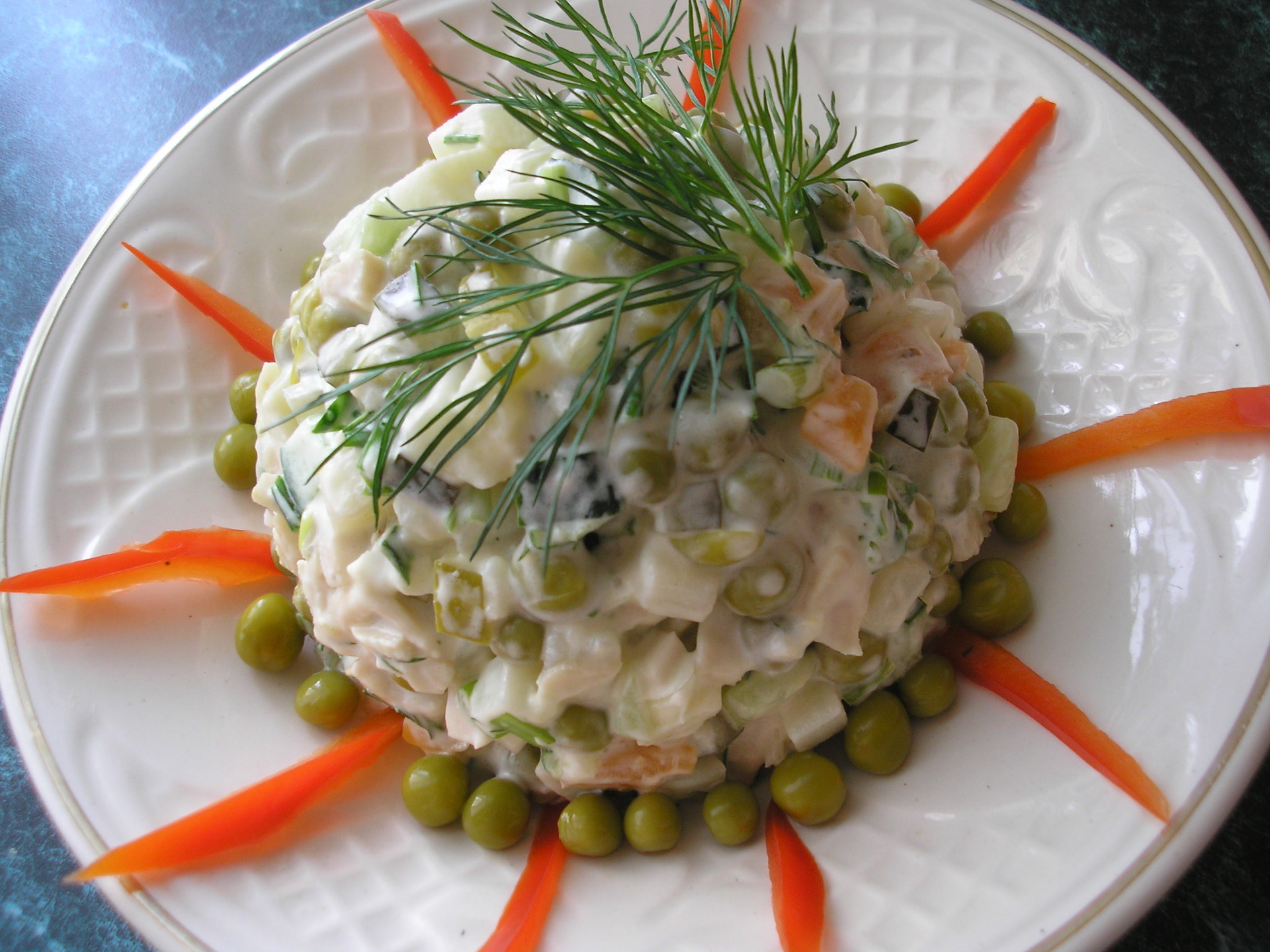 Постный салат оливье, пошаговый рецепт с фото на ккал