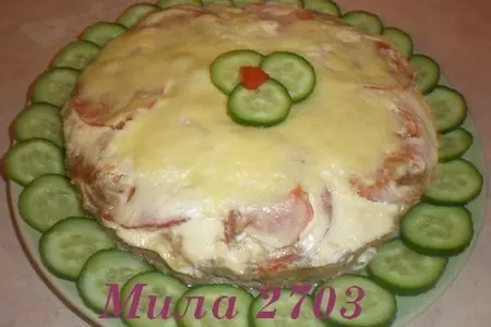 Мясной пирог с овсянкой