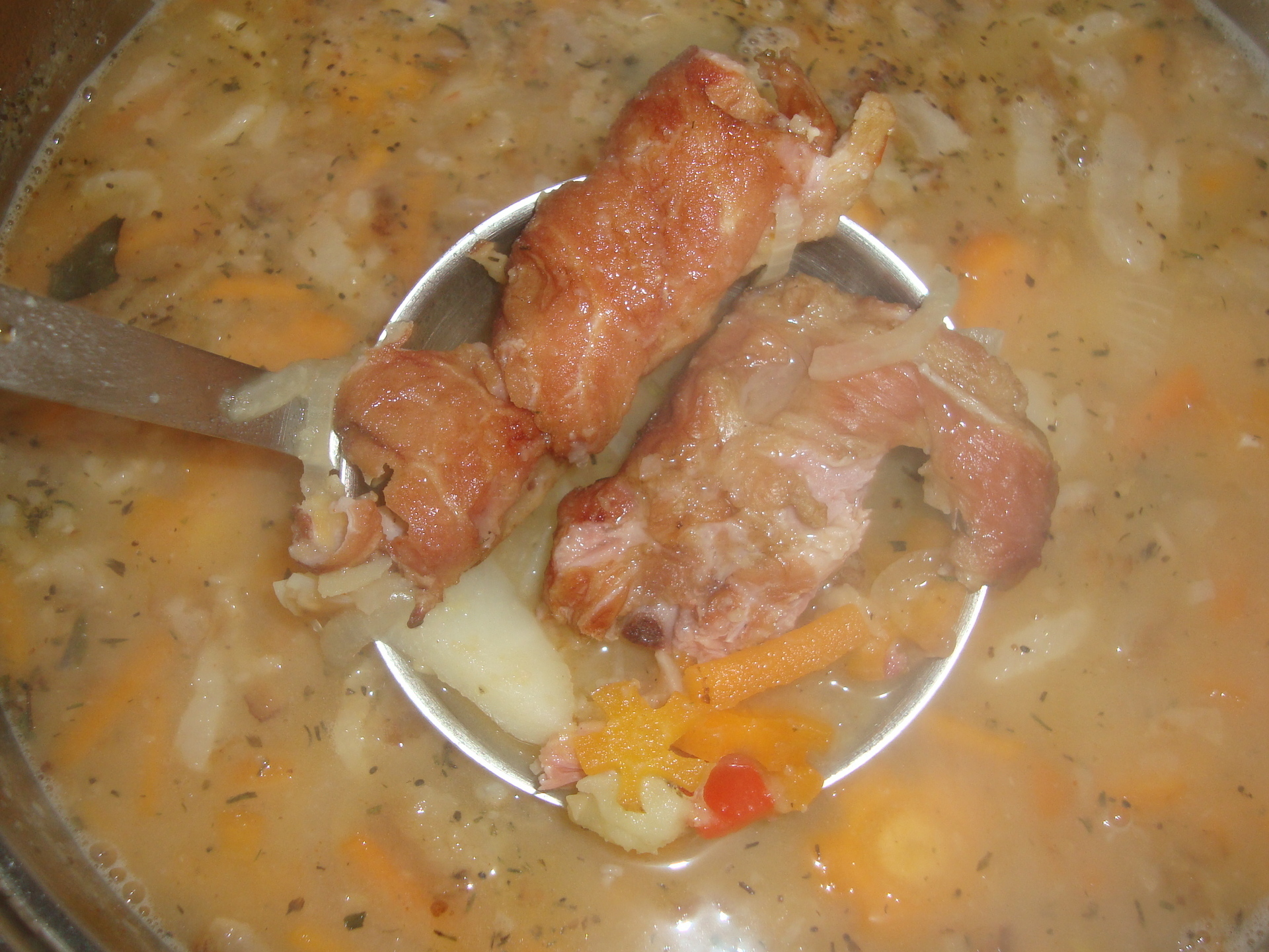 Суп со шкварками рецепт с фото пошагово