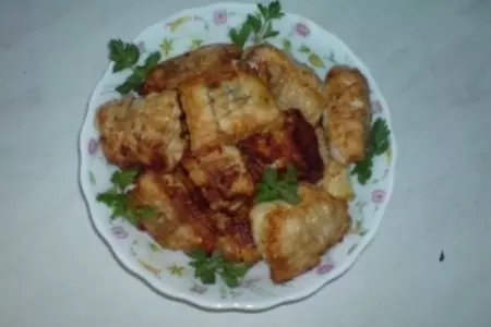 Куриные рулетики с сыром и зеленью