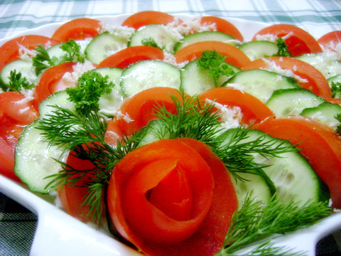2. Салат с курицей и корейской морковью