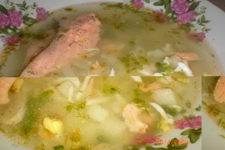 Рыбный суп с фенхелем и яйцом