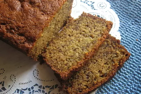 Фото к рецепту: Banana bread (банановый кекс или банановый хлеб)